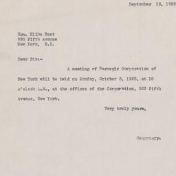 Board Meeting, 10/5/1925