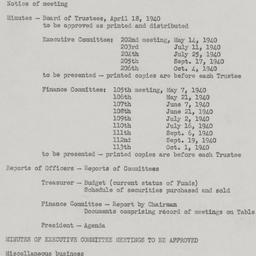 Board Meeting, 10/17/1940