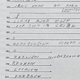 Eastern questionnaire, answ...