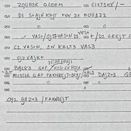 Eastern questionnaire, answ...
