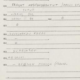Eastern questionnaire, answ...