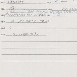 Eastern questionnaire, answ...