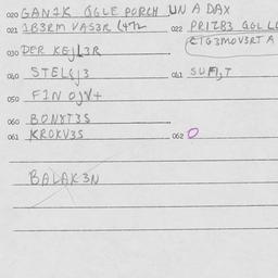 Eastern questionnaire, answ...