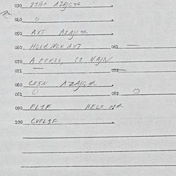 Eastern questionnaire, answ...