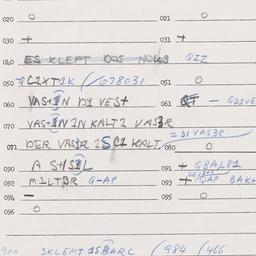 Eastern questionnaire, answ...