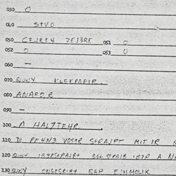 Eastern questionnaire, answ...