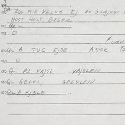 Eastern questionnaire, answ...