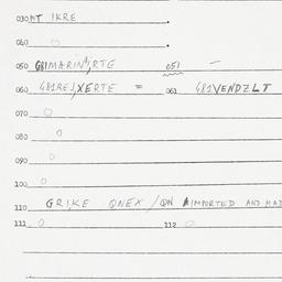 Eastern questionnaire, answ...
