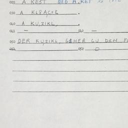 Eastern questionnaire, answ...