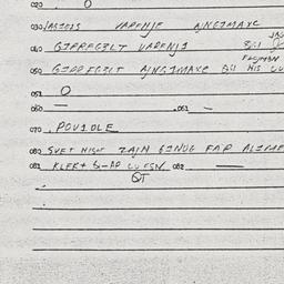 Eastern questionnaire, answ...