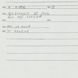 Eastern questionnaire, answ...
