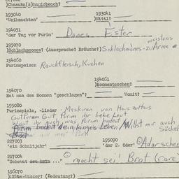 Western questionnaire, answ...