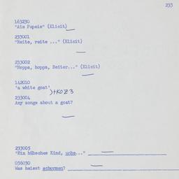 Western questionnaire, answ...