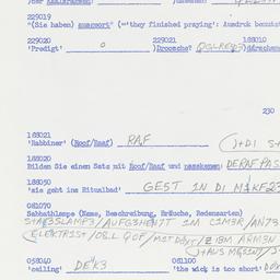 Western questionnaire, answ...