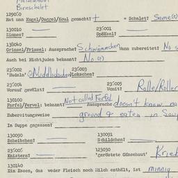 Western questionnaire, answ...