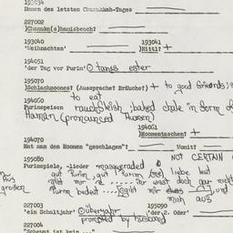 Western questionnaire, answ...