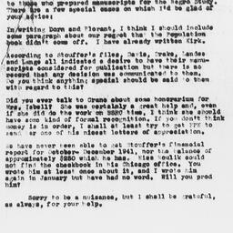 Memorandum from Florence An...
