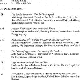 Schedules, Problem of Peace...