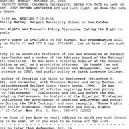 Announcements, 2002-10-21. ...