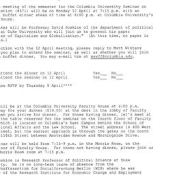 Announcements, 2004-04-12. ...