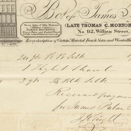 James Paton & Co. Bill ...