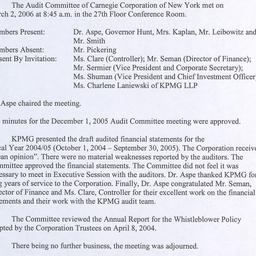 Audit Committee Meetings