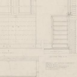 Linen cabinetwork elevation...