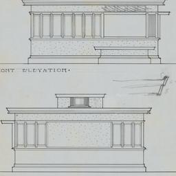 Front, rear elevations