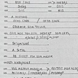 Eastern questionnaire, answ...