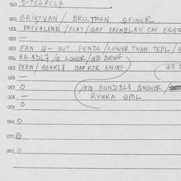 Eastern questionnaire, answ...