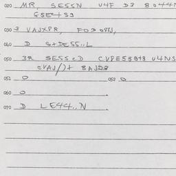 Western questionnaire, answ...