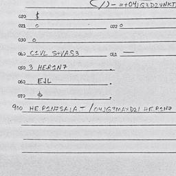 Eastern questionnaire, answ...