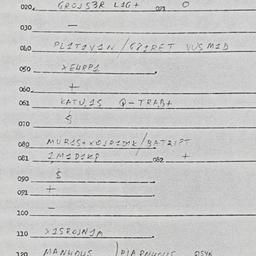Eastern questionnaire, answ...