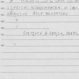Eastern questionnaire, answ...