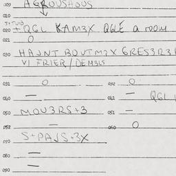 Eastern questionnaire, answ...
