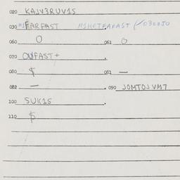 Eastern questionnaire, answ...