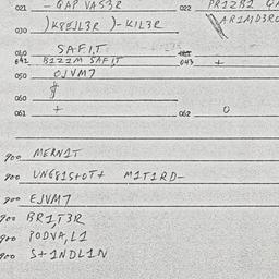 Eastern questionnaire, answ...