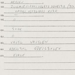 Eastern questionnaire, answ...