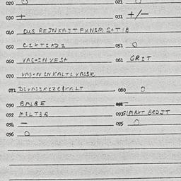 Eastern questionnaire, answ...