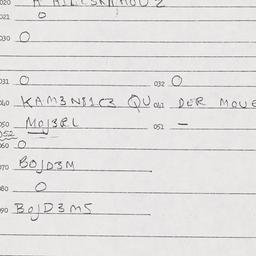 Eastern questionnaire, answ...
