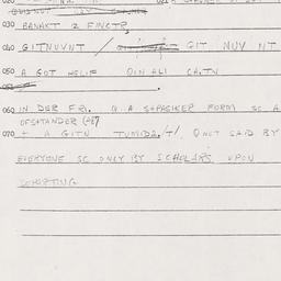 Eastern questionnaire, answ...