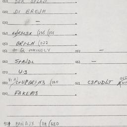 Eastern questionnaire, answ...