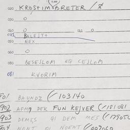 Eastern questionnaire, answ...
