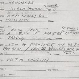 Eastern questionnaire, answ...