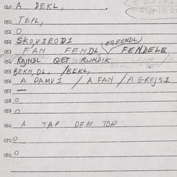 Eastern questionnaire, answ...