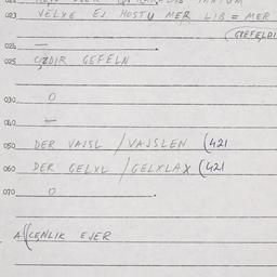 Eastern questionnaire, answ...