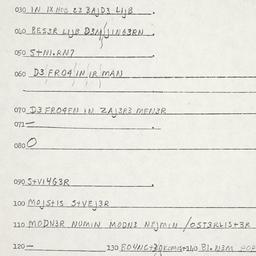 Eastern questionnaire, answ...