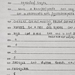 Eastern questionnaire, answ...