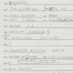 Eastern questionnaire, answ...