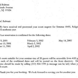 Correspondence, 2002-07-05....